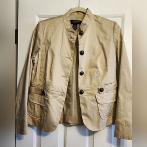Parisian Works Women's Beige Button-Up Jacket